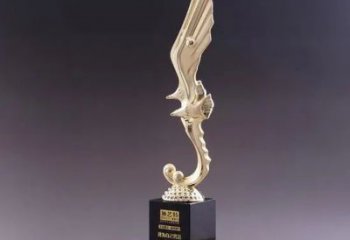 烤漆獎杯雕塑廠家 鋼管標識雕塑 室內紀念雕塑