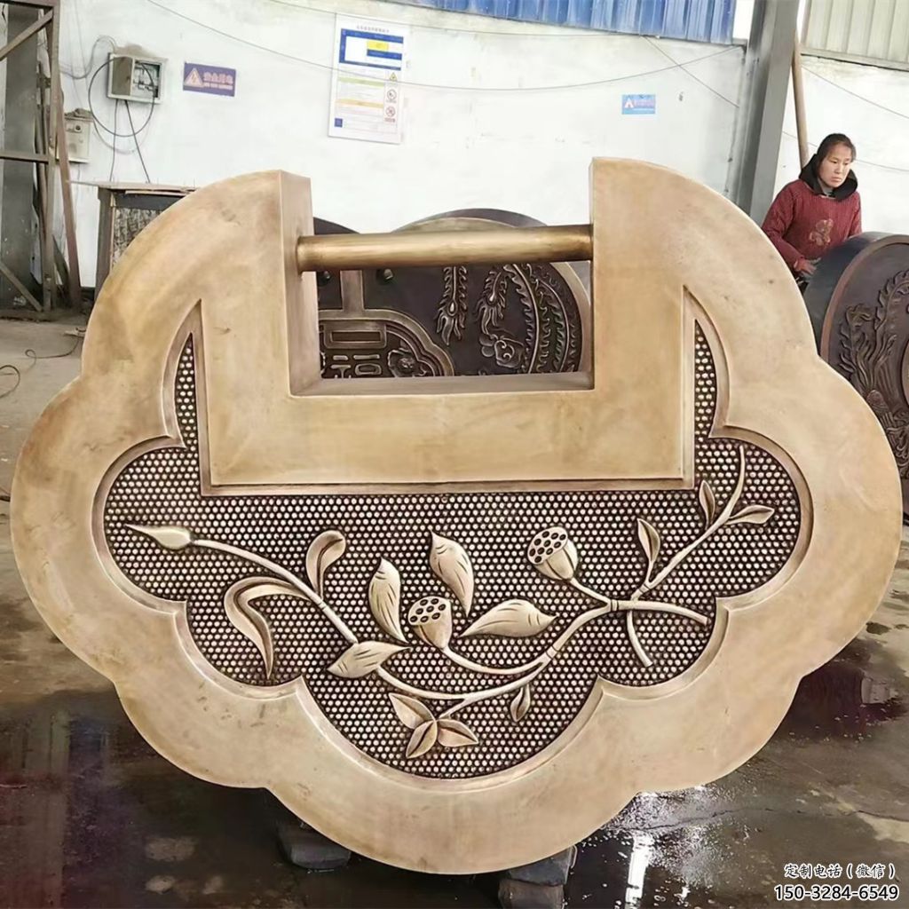 房地產(chǎn)鎖子雕塑 現(xiàn)代同心鎖雕塑 幾何雕塑