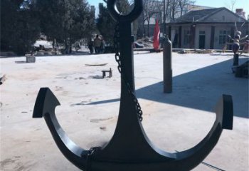 大型商場船錨雕塑 仿真碼頭雕塑 鏡面雕塑