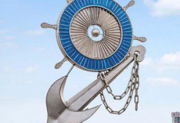 鑄造船錨雕塑 中式村口雕塑 景觀碼頭雕塑