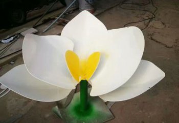 景觀蘭花雕塑 烤漆大型玉蘭花雕塑 酒店雕塑