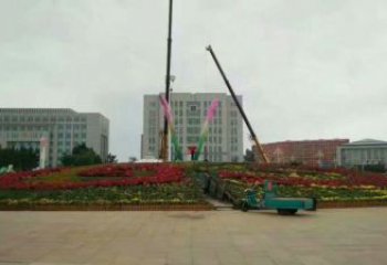 烤漆蘭花雕塑 鋼管玉蘭花雕塑 室內(nèi)雕塑