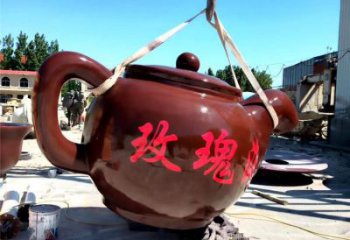 彩繪天壺雕塑 電鍍現(xiàn)代懸空雕塑 公園流水雕塑