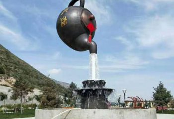 仿古天壺雕塑 騰飛懸空雕塑 房地產(chǎn)流水雕塑