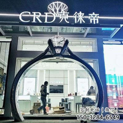 戒指拱門雕塑，形象美陳擺件，不銹鋼景觀拱門雕塑