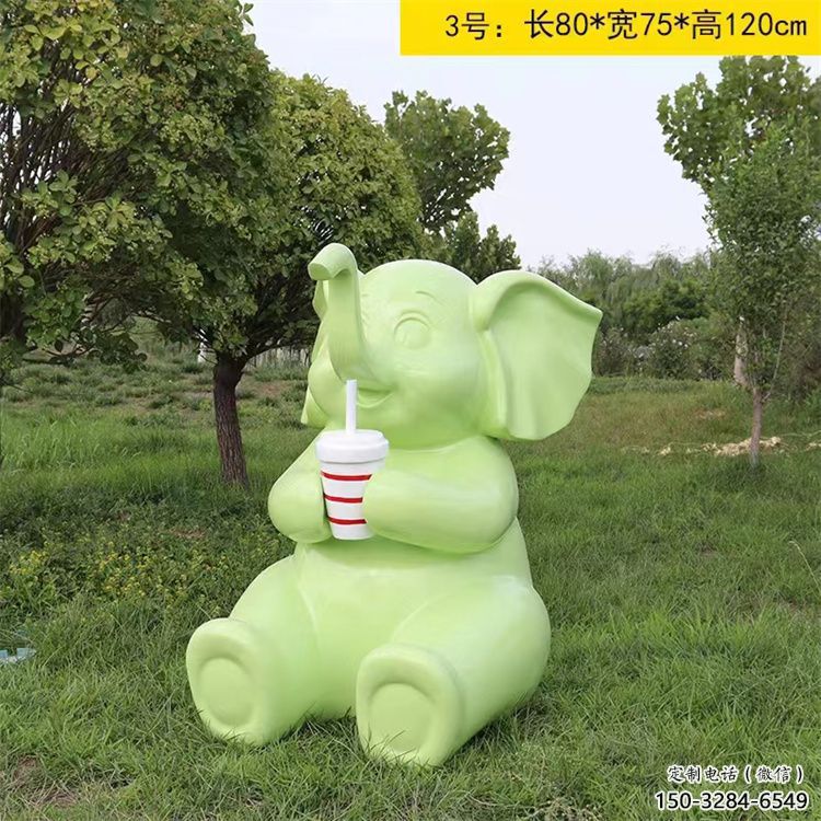 大象雕塑服務(wù)商，景觀雕塑，彩繪大象雕塑選定