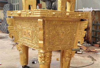 黃銅司母戊鼎銅雕塑