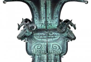 青銅四羊方尊銅雕塑