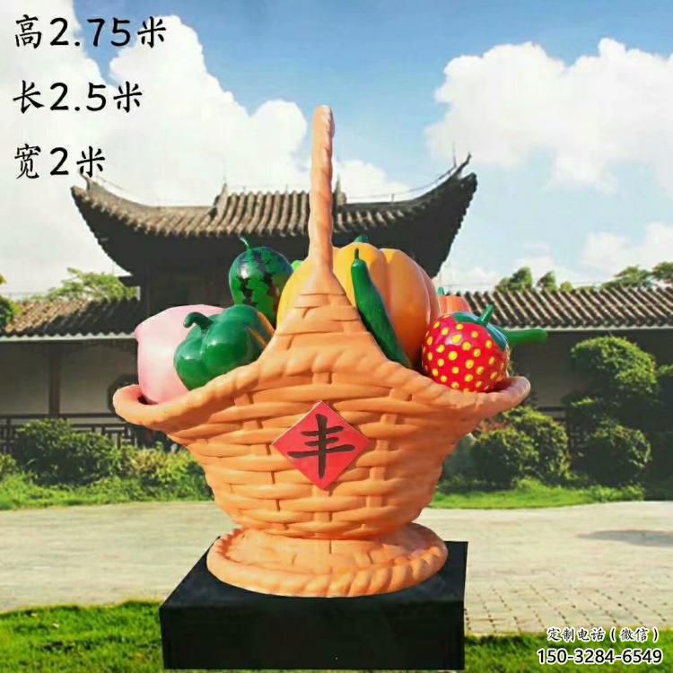 果籃雕塑精選，街道標識，蔬菜果籃雕塑指用