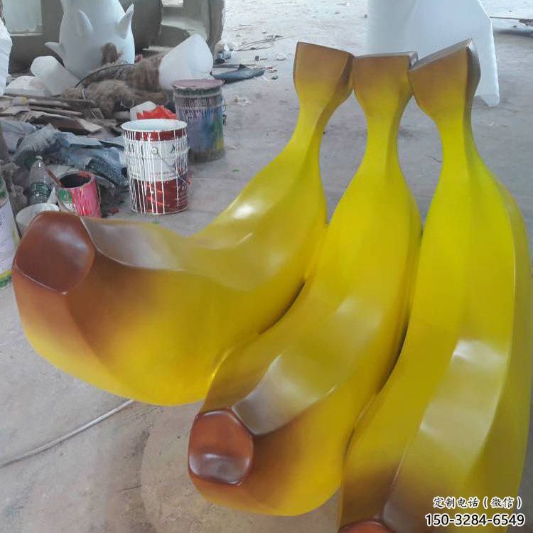 景觀果籃雕塑特供，標識雕塑，香蕉果籃雕塑生產(chǎn)