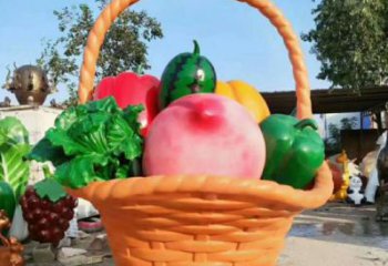 果籃雕塑精選，景觀概念，鐵藝果籃雕塑建筑