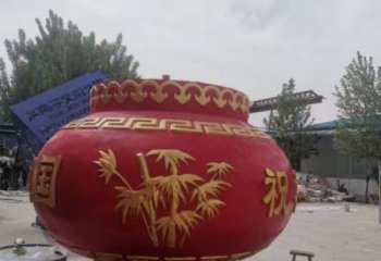 花籃雕塑標志供需，透雕系列，玻璃鋼花籃雕塑制造商