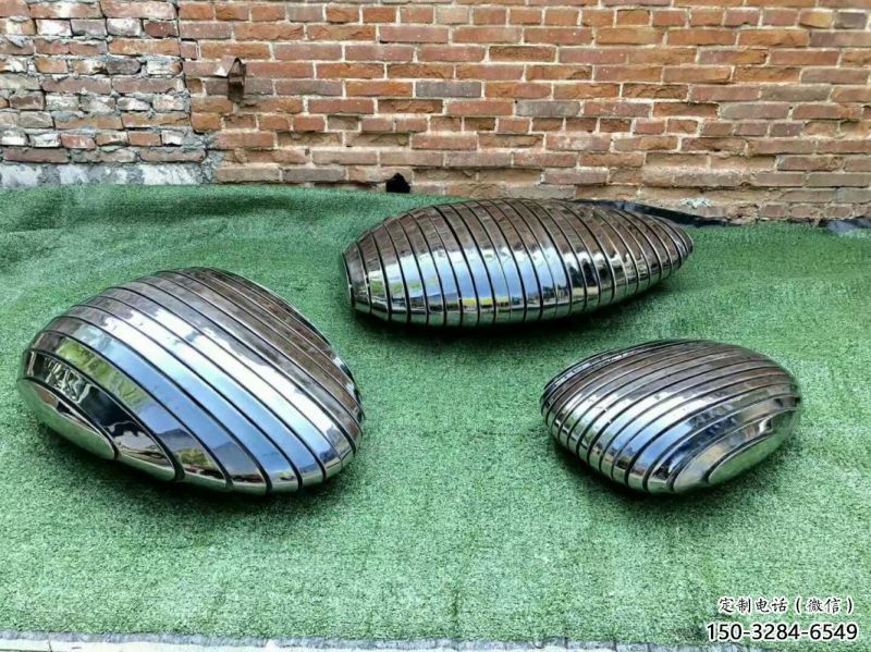 庭院坐凳雕塑，公園景觀雕塑，鵝卵石坐凳雕塑廠家