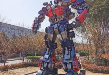 卡通版發(fā)聲擎天柱雕塑