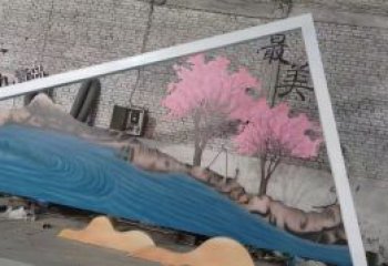 鏤空樹景墻雕塑，屏風元素背景墻雕塑