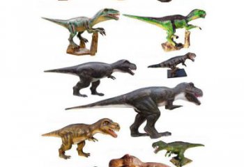 廣場(chǎng)恐龍雕塑優(yōu)價(jià)，動(dòng)物組合，玻璃鋼恐龍雕塑異型