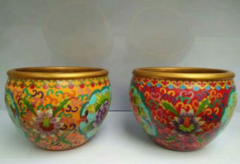 黃銅吉祥銅缸雕塑