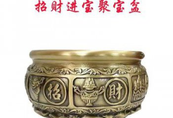 招財吉祥缸銅雕塑