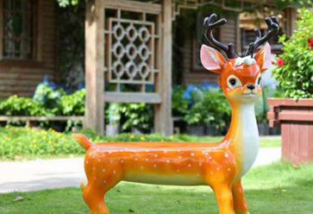 幼兒園坐凳雕塑，小鹿坐凳雕塑，卡通動(dòng)物類型
