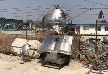 地球儀雕塑展品，小區雕塑，書籍地球儀雕塑制作精選