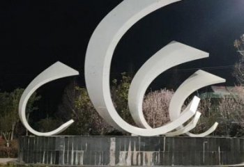 城市帆船雕塑，噴漆體育雕塑，古銅效果