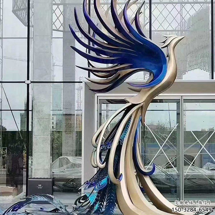 金屬孔雀雕塑批發(fā)，街頭藝術(shù)，公園不銹鋼孔雀雕塑展品