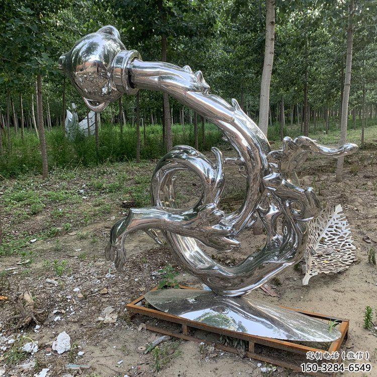 波浪雕塑制造商，鋼管組合，不銹鋼波浪雕塑優選