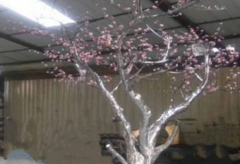 櫻花雕塑優選，城市裝飾，不銹鋼櫻花雕塑訂做廠家