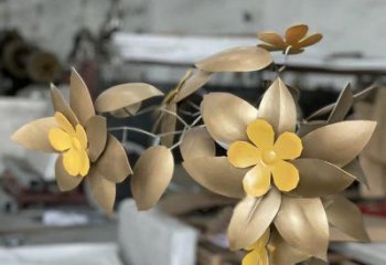 櫻花雕塑制造商，小區(qū)擺件，不銹鋼櫻花雕塑制造商