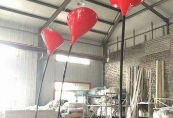 郁金香雕塑常用，景觀擺件，不銹鋼郁金香雕塑廠家