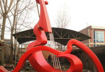 大提琴雕塑供求，抽象雕塑，不銹鋼大提琴雕塑優選