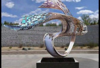 住宅小區飄帶雕塑