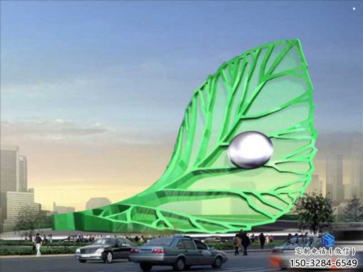 仿真樹葉雕塑制作，戶外雕塑，彩繪仿真樹葉雕塑優選