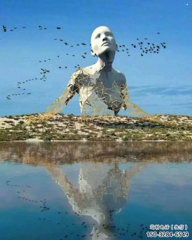 鏤空人物雕塑訂做，城市裝飾，庭院鐵藝人物雕塑展品