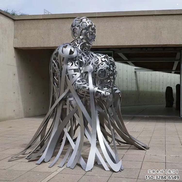 公園字母人物雕塑，噴砂發光雕塑，鑄銅工藝