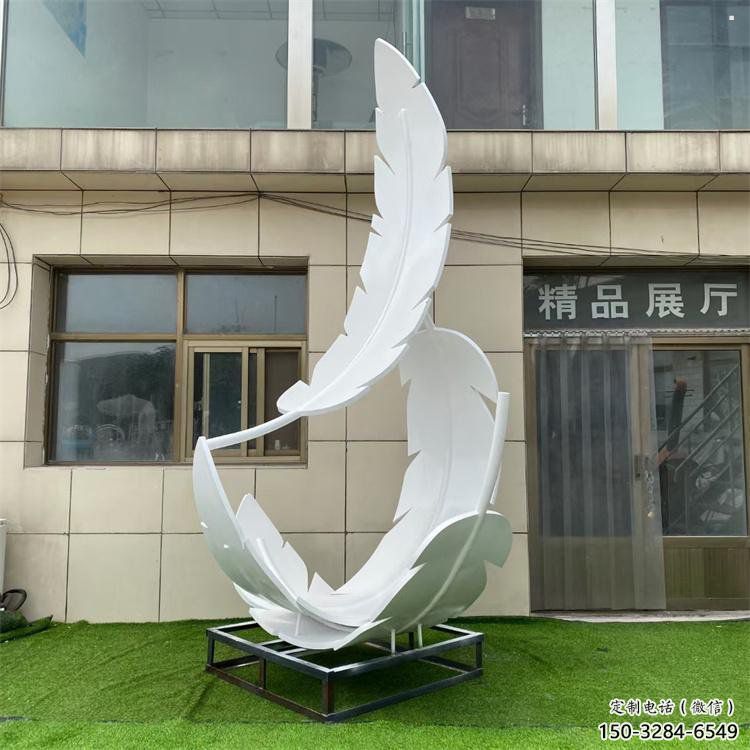雕塑制造，白鋼構件，仿真烤漆羽毛雕塑提供
