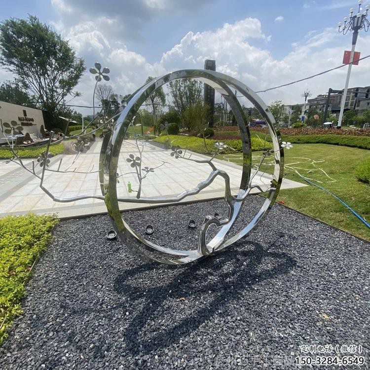 圓環樹雕塑預定，戶外雕塑，不銹鋼圓環樹雕塑特供