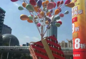 氣球樹雕塑定價，景區雕塑，玻璃鋼氣球樹雕塑生產商