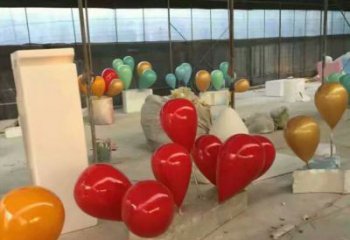 氣球樹雕塑加工，花園小品，制造玻璃鋼氣球樹雕塑廠家