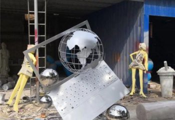 商業街電腦雕塑