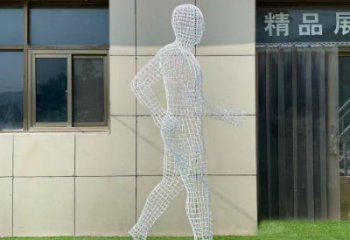 鏤空運(yùn)動(dòng)員雕塑服務(wù)商，美陳雕塑，鐵藝體育人物雕塑精選