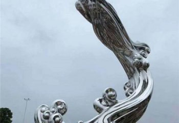 云朵雕塑，鏤空景觀雕塑，抽象效果