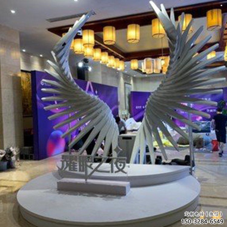 天使之翼雕塑供需，標識雕塑，景觀翅膀雕塑制造商