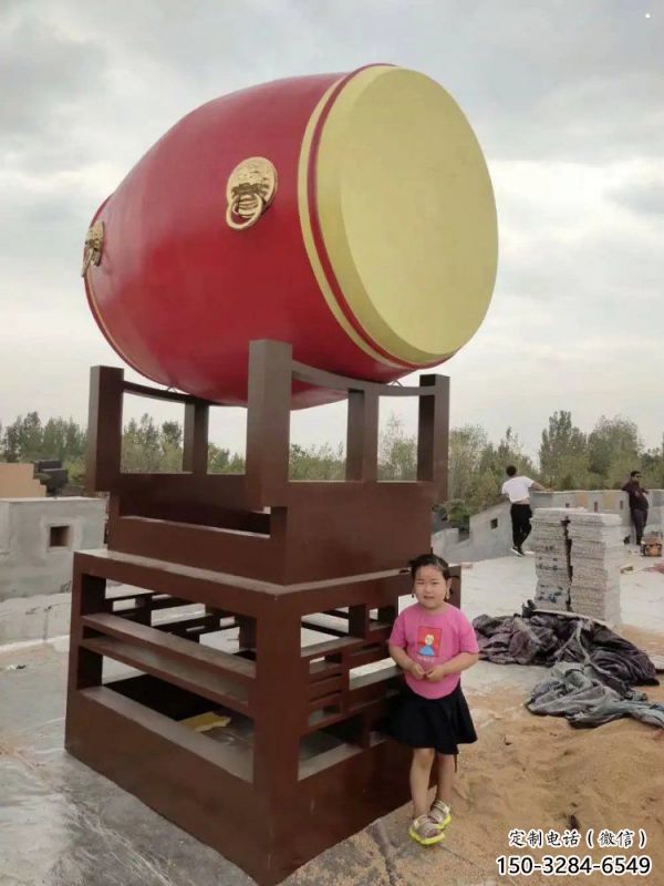 商場鑼鼓雕塑常用，公園小品，房地產不銹鋼鑼鼓雕塑生產商