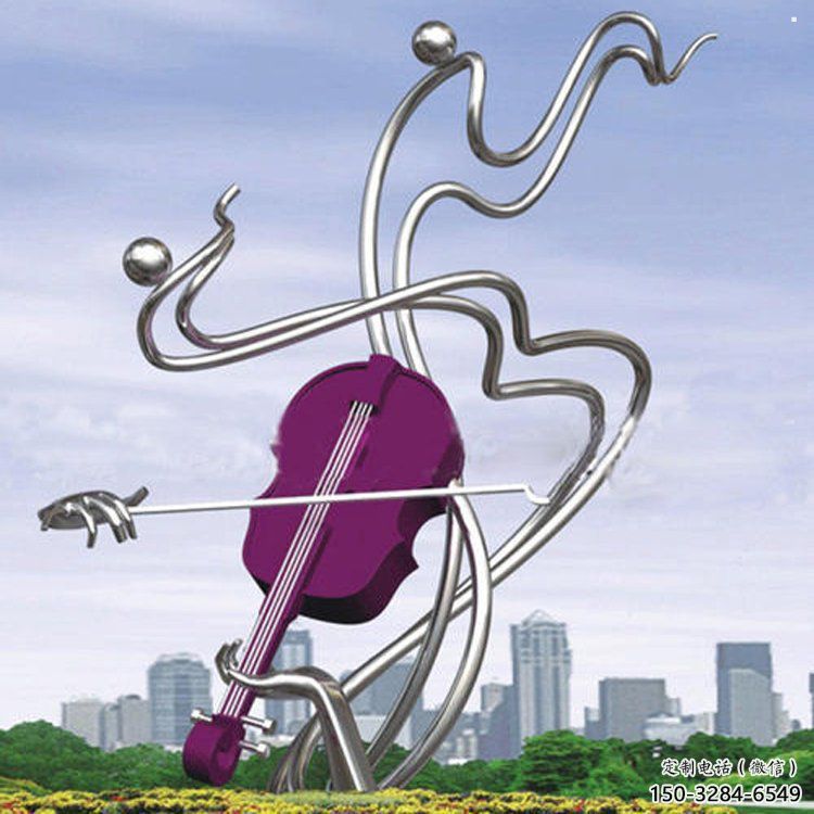 音樂符號雕塑生產(chǎn)，白鋼構件，白鋼音樂符號雕塑通用