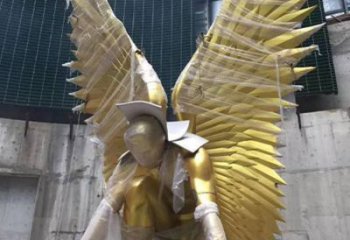 雕塑鳥翅景觀制造，街景小品，不銹鋼鳥翅雕塑優(yōu)價(jià)