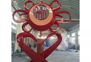 雕塑鐵鼓景觀精選，中式工藝，藝術鐵鼓雕塑供給