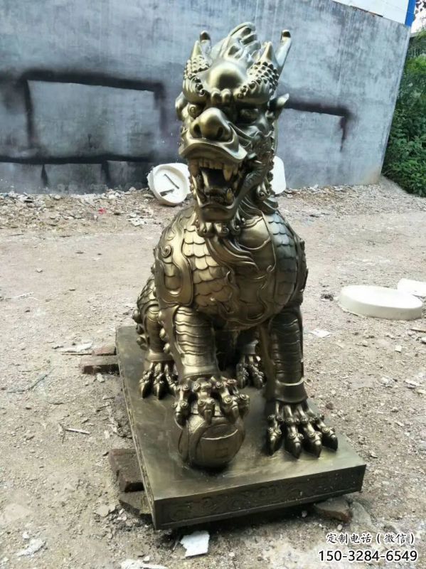 阜陽校園麒麟雕塑，拉絲海洋雕塑，卡通主題