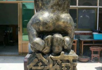 武威握拳雕塑訂做，歐式風格，玻璃鋼握拳雕塑廠家選定