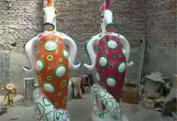 湛江幼兒園河馬雕塑，動(dòng)漫文化雕塑，卡通動(dòng)物制作